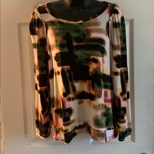 Simply Vera ruffled top scoop neck T